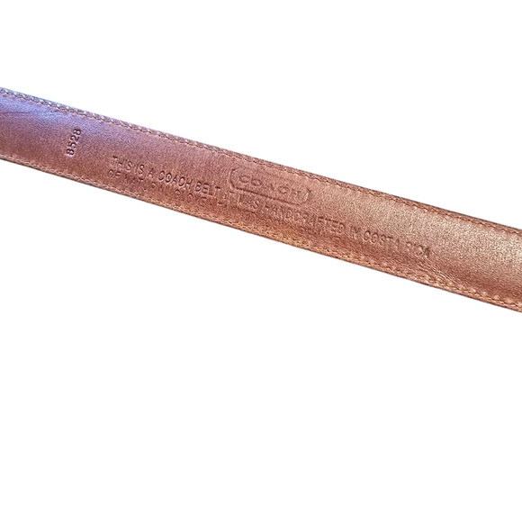 Coach Belt Brown Leather Medium - Picture 4 of 6